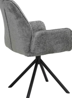 Eetkamerstoelen Met Armleuning-Eijerkamp Collectie Daley Eetkamerstoel Grey