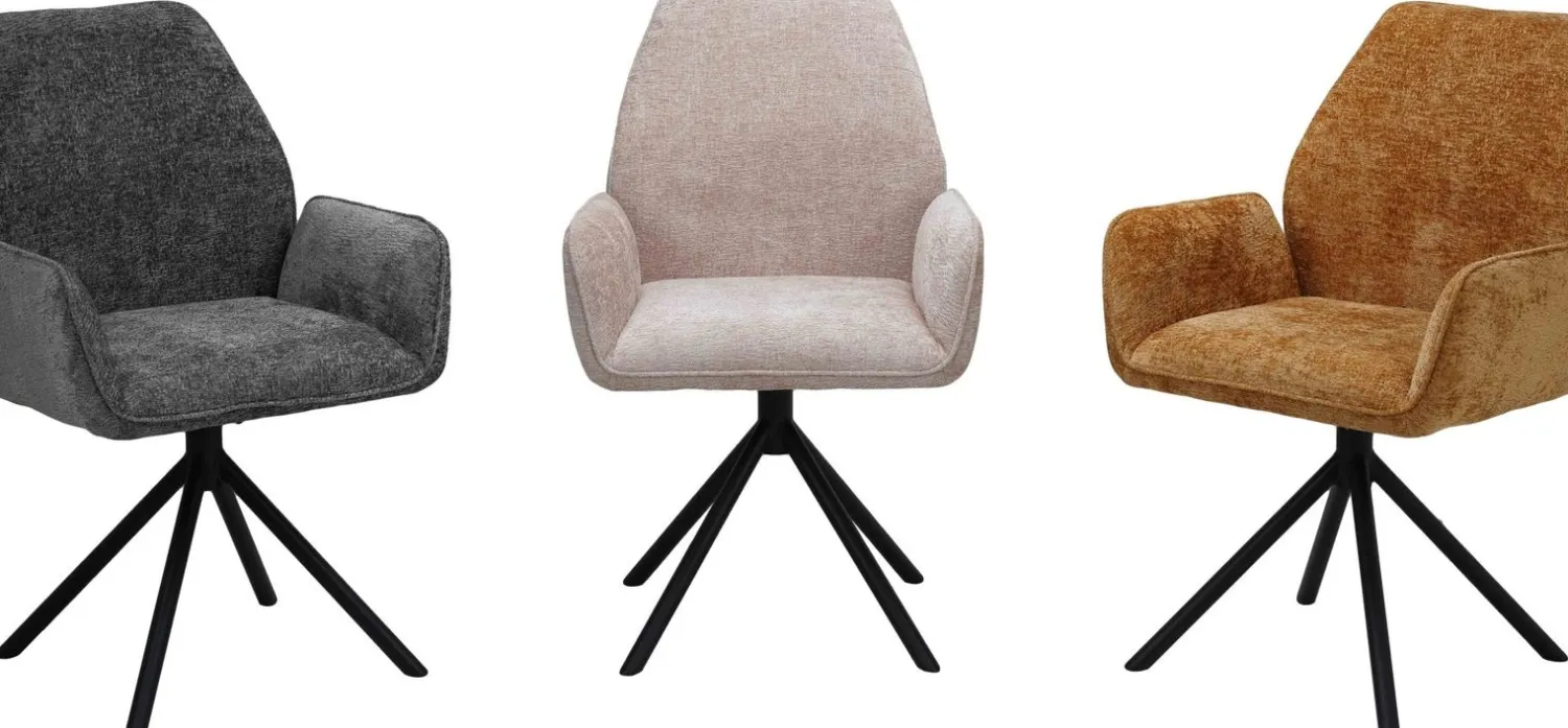 Eetkamerstoelen Met Armleuning-Eijerkamp Collectie Daley Eetkamerstoel Grey