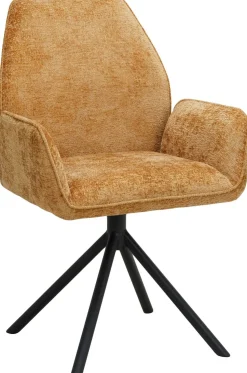 Eetkamerstoelen Met Armleuning-Eijerkamp Collectie Daley Eetkamerstoel Gold