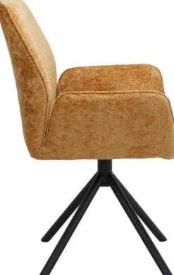 Eetkamerstoelen Met Armleuning-Eijerkamp Collectie Daley Eetkamerstoel Gold