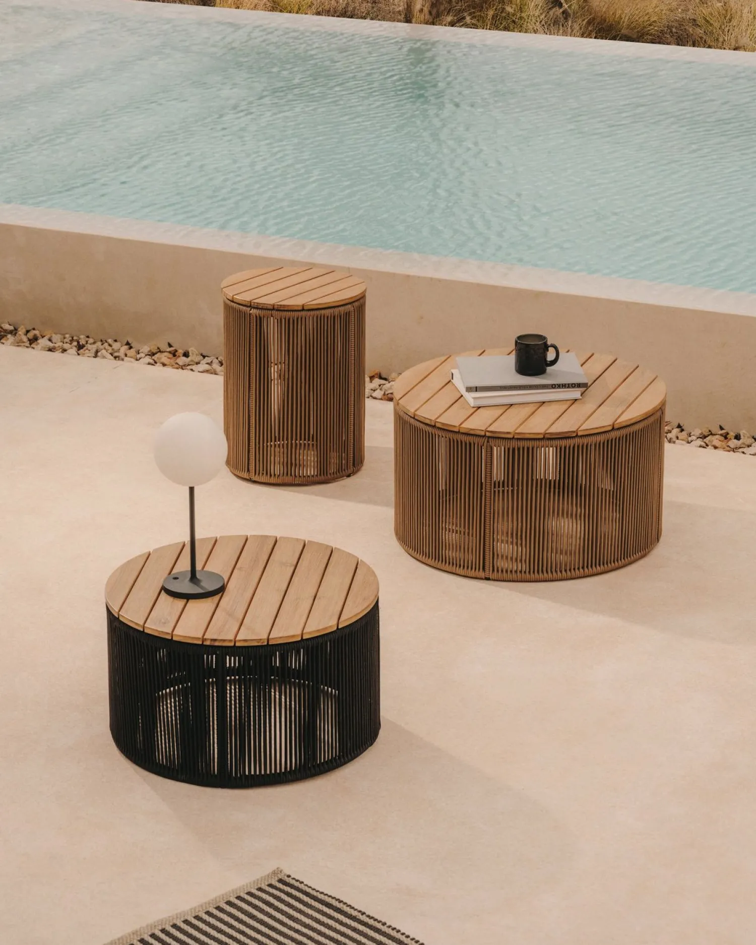 Tuintafels|Houten Bijzettafels-Kave Home Dandara Bijzettafel Naturel