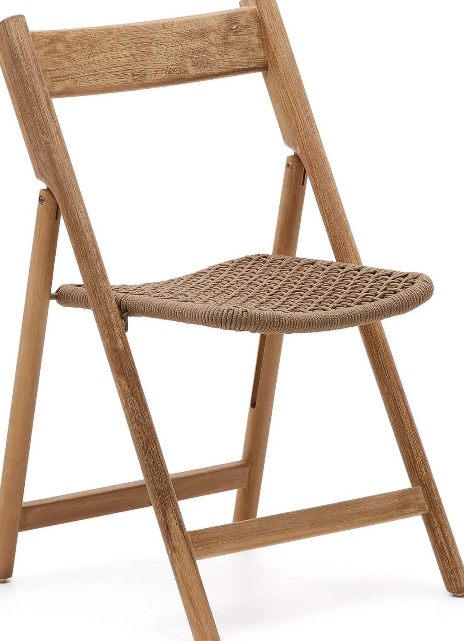 Tuinstoelen-Kave Home Dandara Tuinstoel Bruin, Naturel