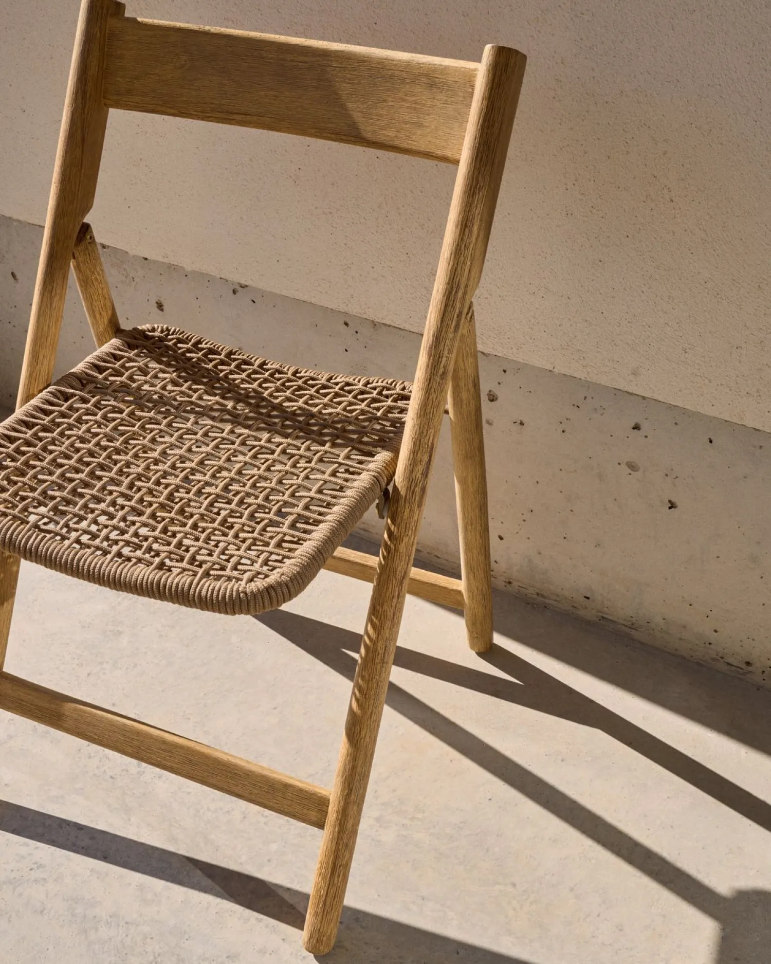 Tuinstoelen-Kave Home Dandara Tuinstoel Bruin, Naturel