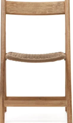 Tuinstoelen-Kave Home Dandara Tuinstoel Bruin, Naturel