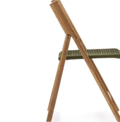 Tuinstoelen-Kave Home Dandara Tuinstoel Groen, Naturel