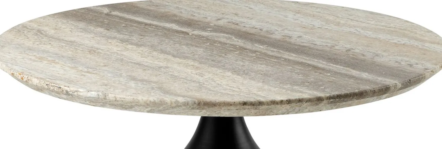 Marmeren Salontafels|Ronde Salontafels-Feelings Wonen Delphi Salontafel Grijs