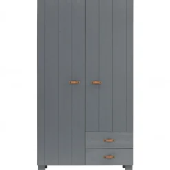 Opbergkasten|Opbergkasten-WOOOD Dennis Opberkast Steel Grey