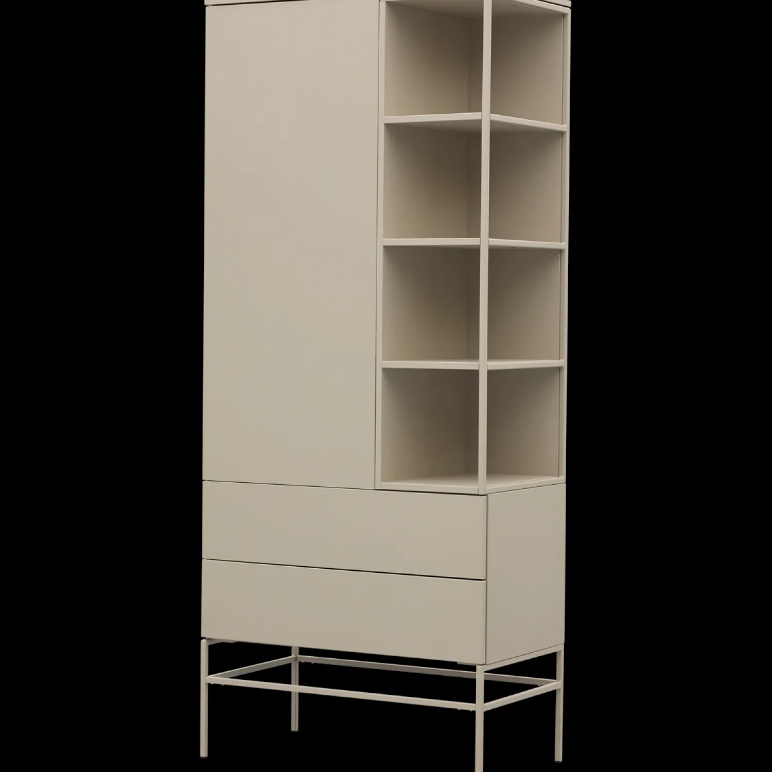 Opbergkasten|Opbergkasten-Trendhopper Deva Wandkast Stonegrey