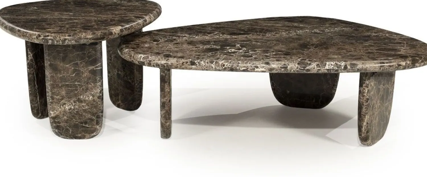 Marmeren Salontafels-Eleonora Devin Salontafel Bruin