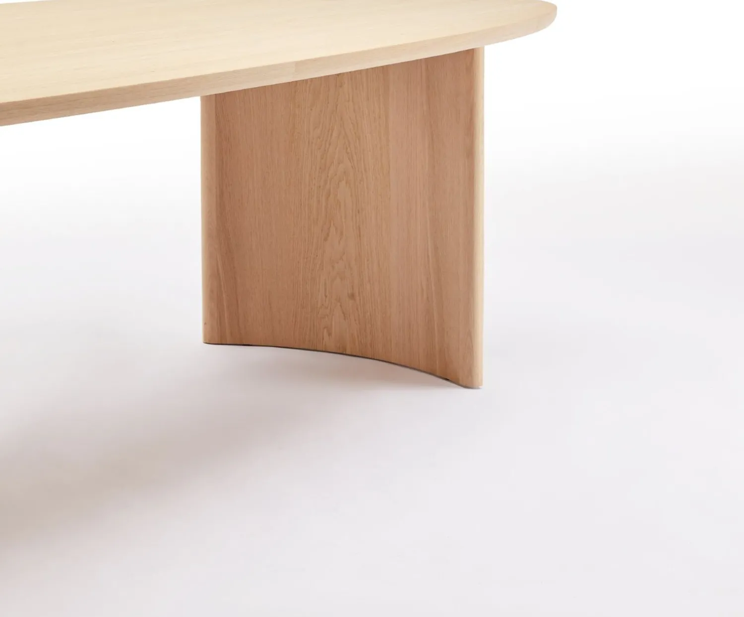Houten Eettafels|Organische Eettafels-Arco Dew Eettafel Naturel