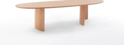 Houten Eettafels|Organische Eettafels-Arco Dew Eettafel Naturel