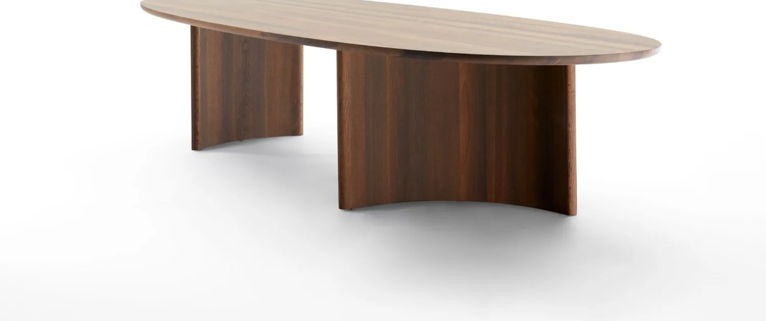 Houten Eettafels|Organische Eettafels-Arco Dew Eettafel Naturel