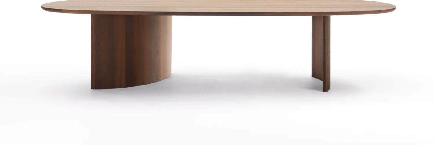 Houten Eettafels|Organische Eettafels-Arco Dew Eettafel Naturel