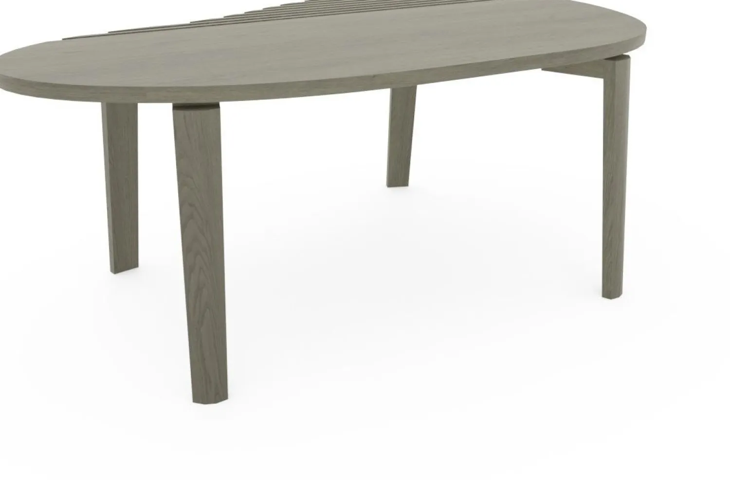 Organische Salontafels-Eijerkamp Collectie Diamond Rib Salontafel Grizzly Brown Mat