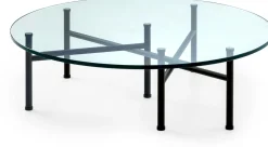 Design Salontafels|Ronde Salontafels-Leolux Dice Salontafel Transparant