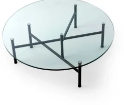 Design Salontafels|Ronde Salontafels-Leolux Dice Salontafel Transparant