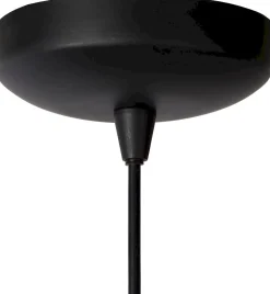 Industriële Hanglampen|Industriële Hanglampen-Lucide Dikra Hanglamp Zwart