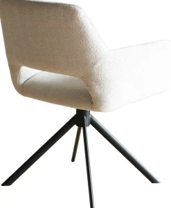 Eetkamerstoelen Met Armleuning-Eijerkamp Collectie Dima Eetkamerstoel Beige, Black