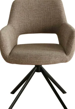Eetkamerstoelen Met Armleuning-Eijerkamp Collectie Dima Eetkamerstoel Light Brown