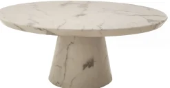 Ronde Salontafels-POLSPOTTEN Disc Salontafel Wit