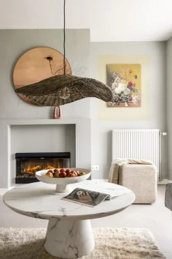 Ronde Salontafels-POLSPOTTEN Disc Salontafel Wit