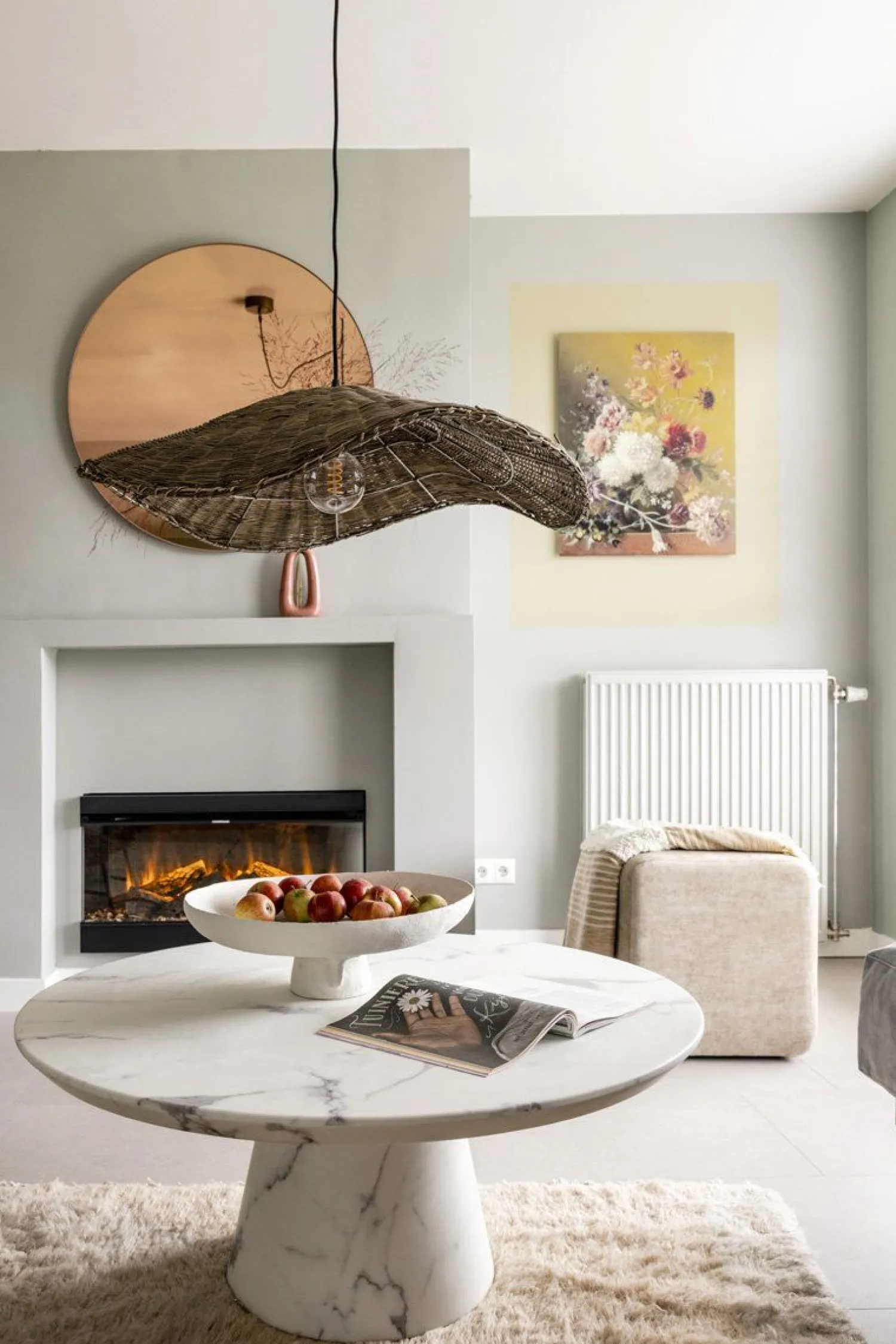 Ronde Salontafels-POLSPOTTEN Disc Salontafel Wit
