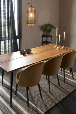 Vloerkleden|Rechthoekige Vloerkleden-Dutchbone Djahe Vloerkleed Brown