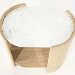 Marmeren Bijzettafels-Eleonora Don Bijzettafel Naturel