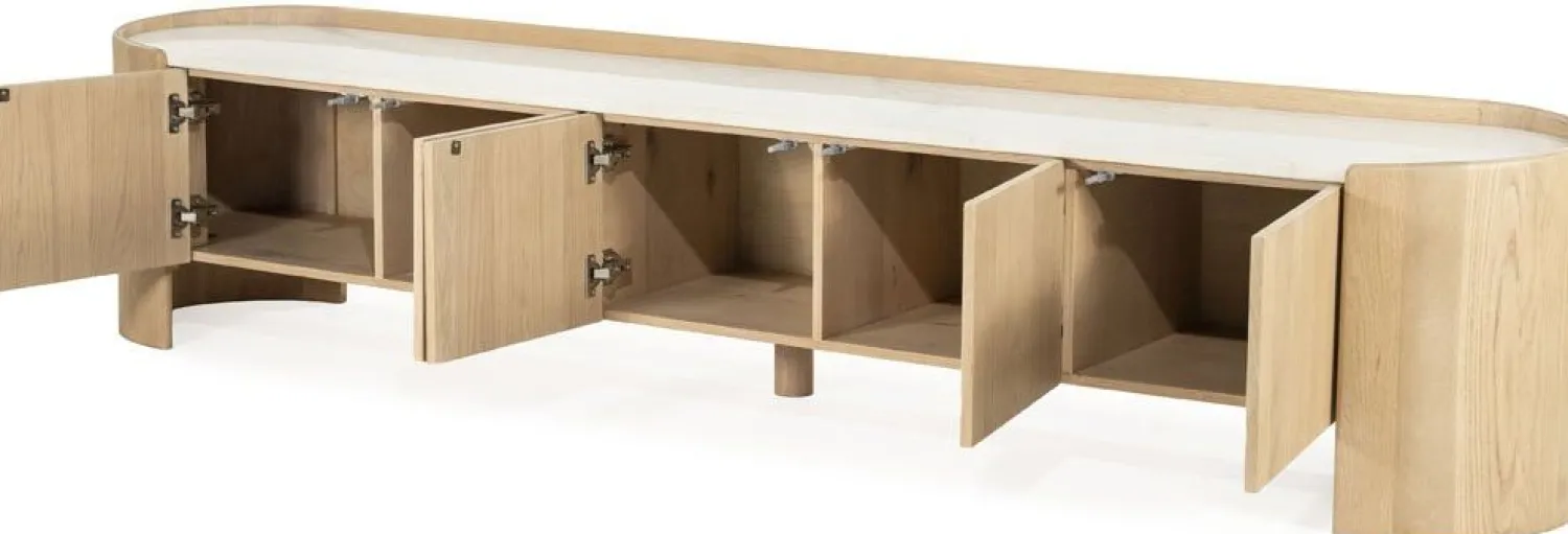 Tv-Meubels-Eleonora Don Tv-meubel Bruin