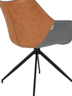 Eetkamerstoelen Met Armleuning-Zuiver Doulton (set van 2) Eetkamerstoel Vintage Brown
