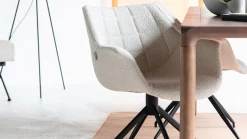 Kuipstoelen|Draaibare Eetkamerstoelen-Zuiver Doulton Swivel (set van 2) Armstoel Natural