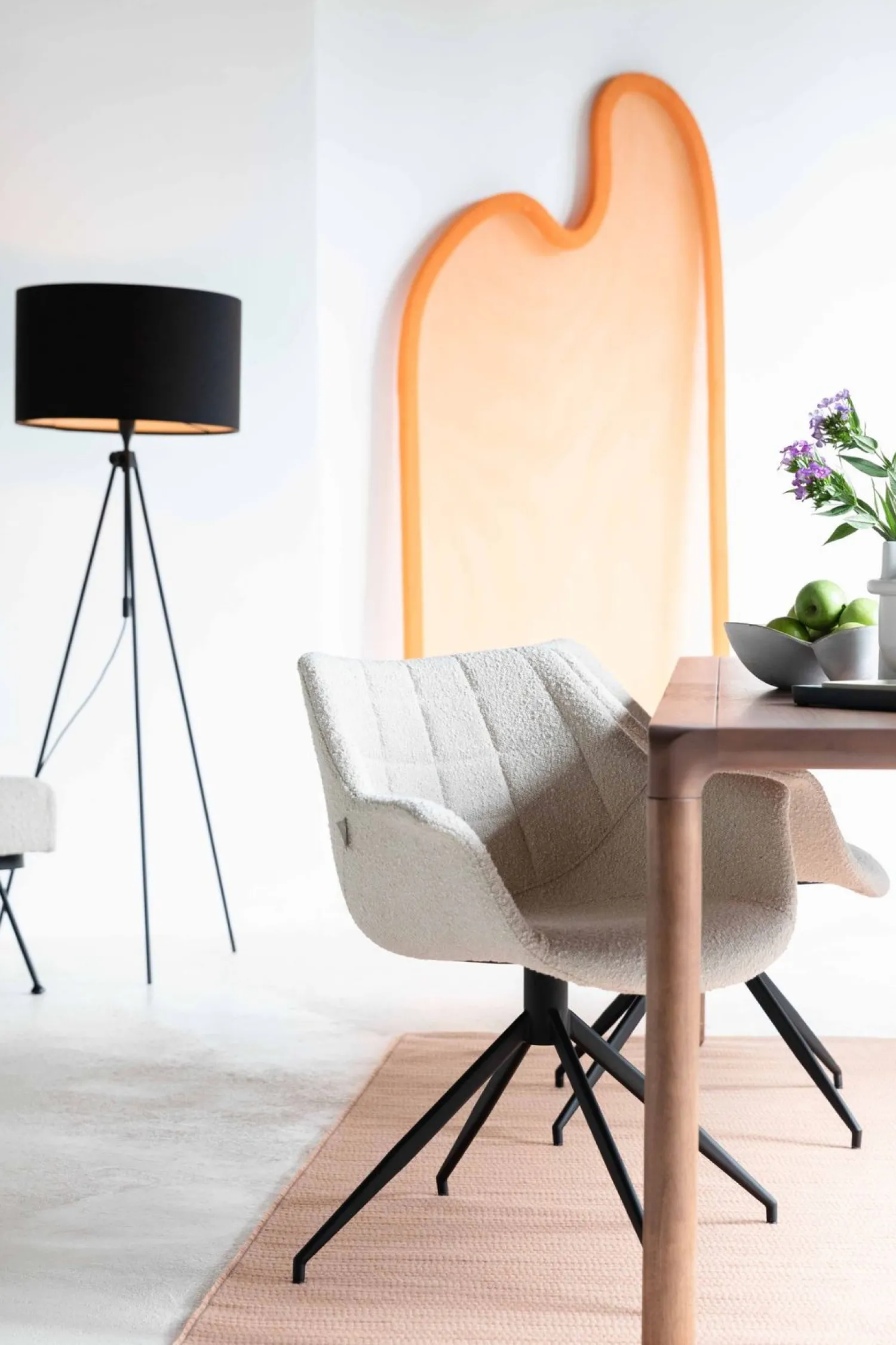 Kuipstoelen|Draaibare Eetkamerstoelen-Zuiver Doulton Swivel (set van 2) Armstoel Natural