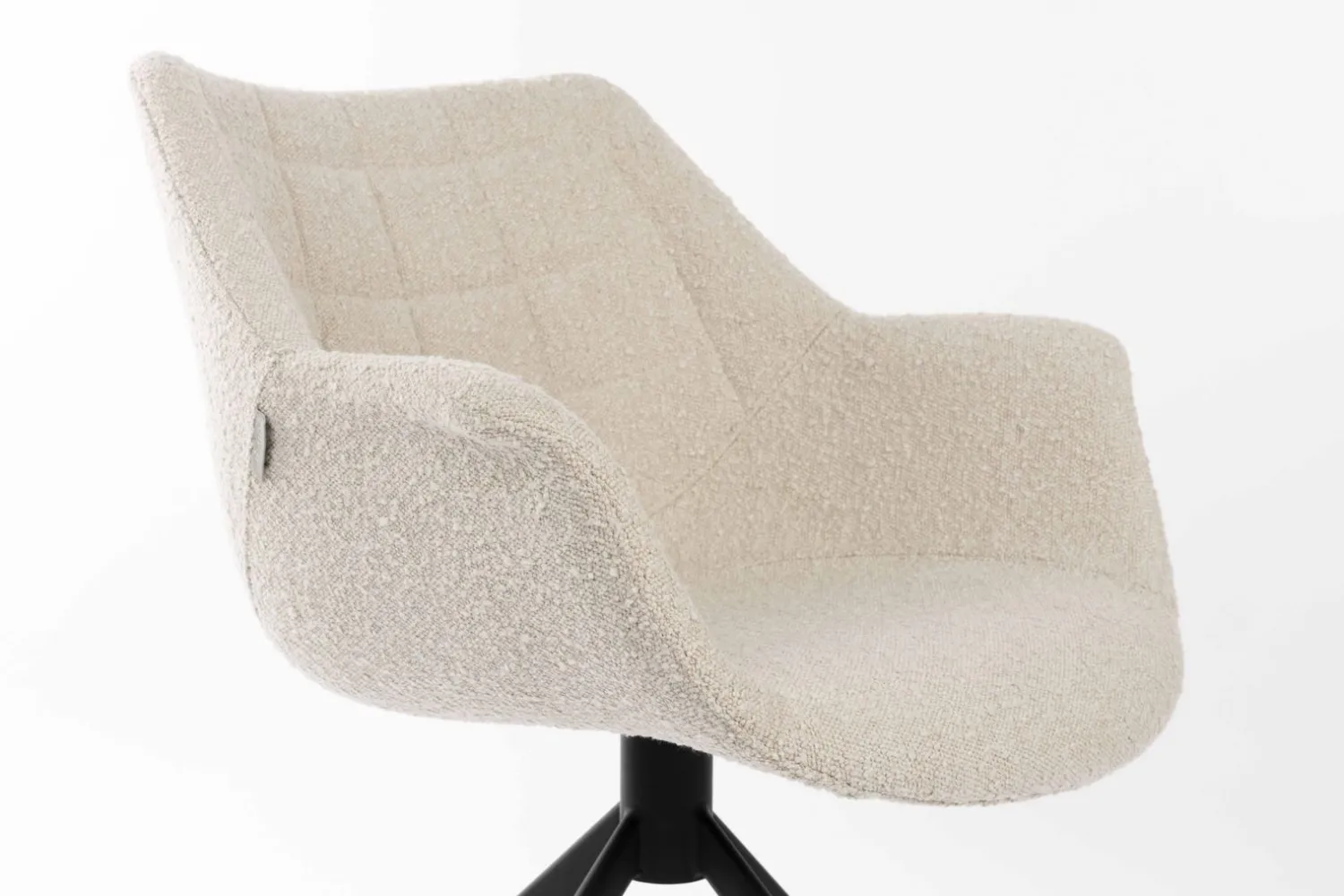 Kuipstoelen|Draaibare Eetkamerstoelen-Zuiver Doulton Swivel (set van 2) Armstoel Natural