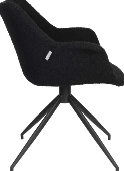 Kuipstoelen|Draaibare Eetkamerstoelen-Zuiver Doulton Swivel (set van 2) Armstoel Black