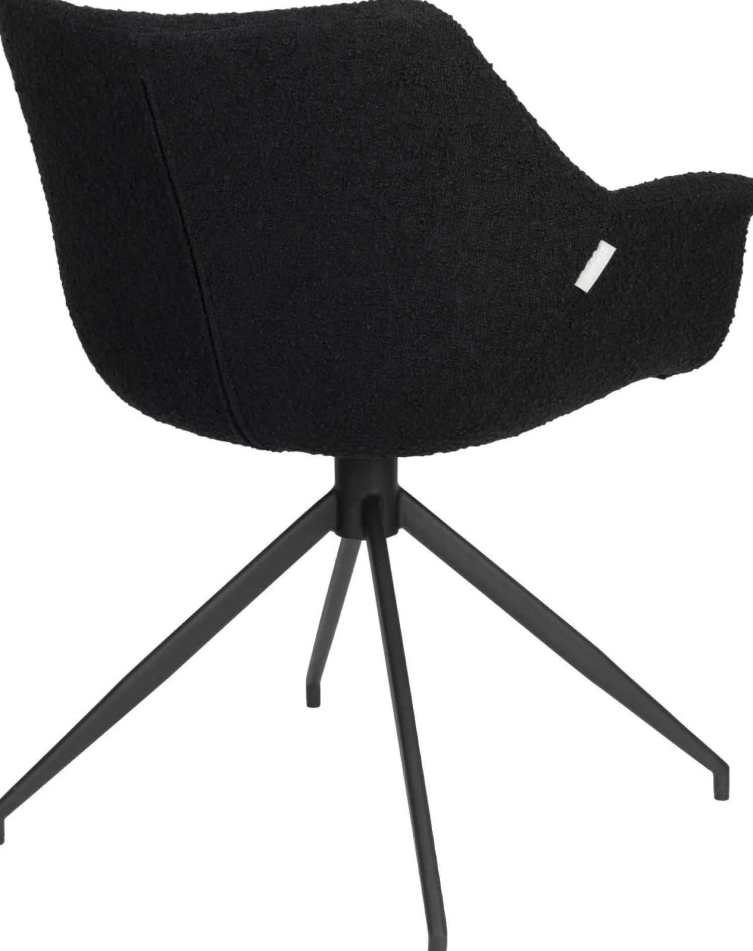 Kuipstoelen|Draaibare Eetkamerstoelen-Zuiver Doulton Swivel (set van 2) Armstoel Black