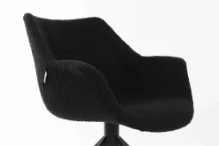 Kuipstoelen|Draaibare Eetkamerstoelen-Zuiver Doulton Swivel (set van 2) Armstoel Black