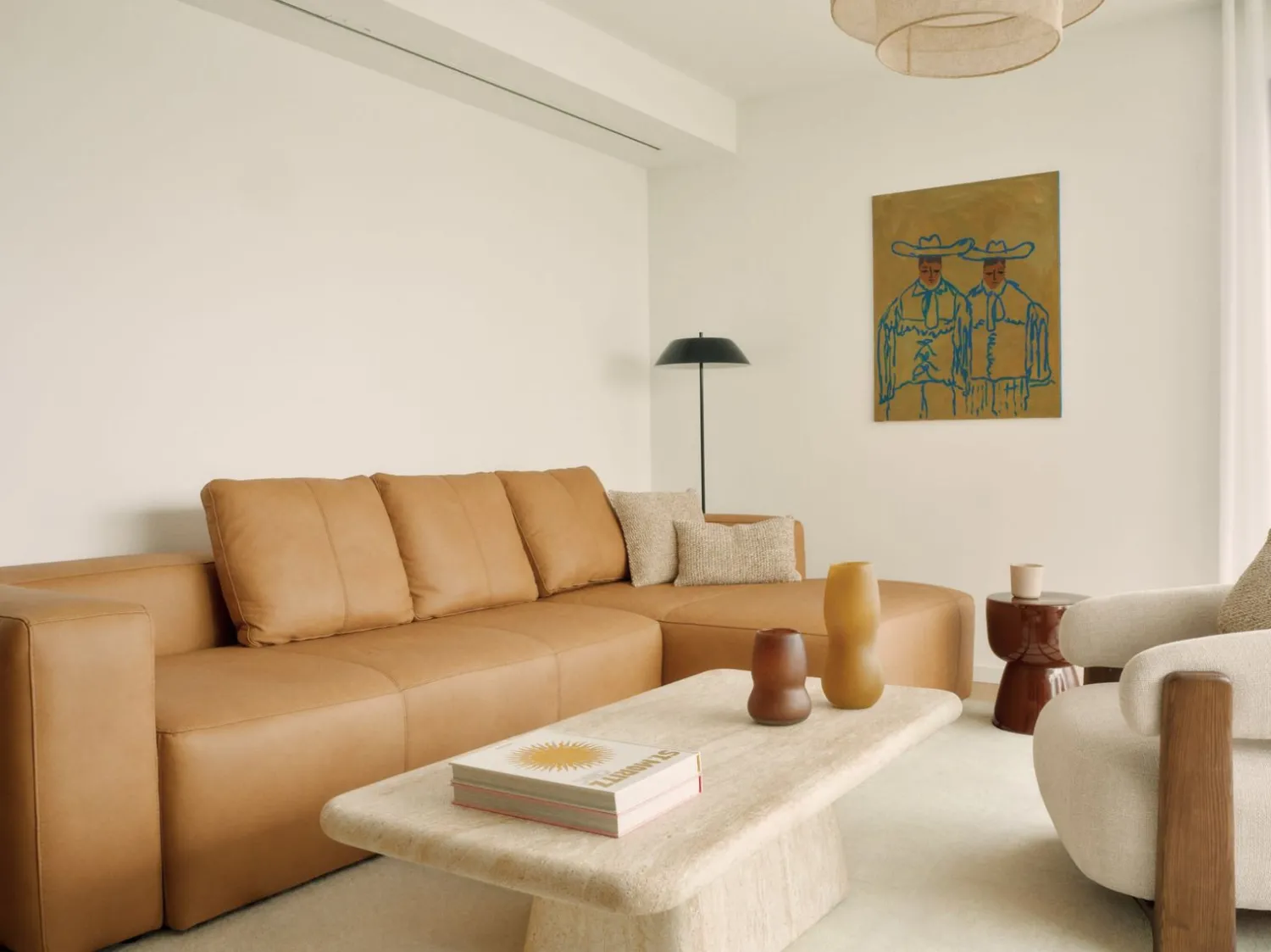 Tuintafels-Kave Home Drasi Salontafel Beige