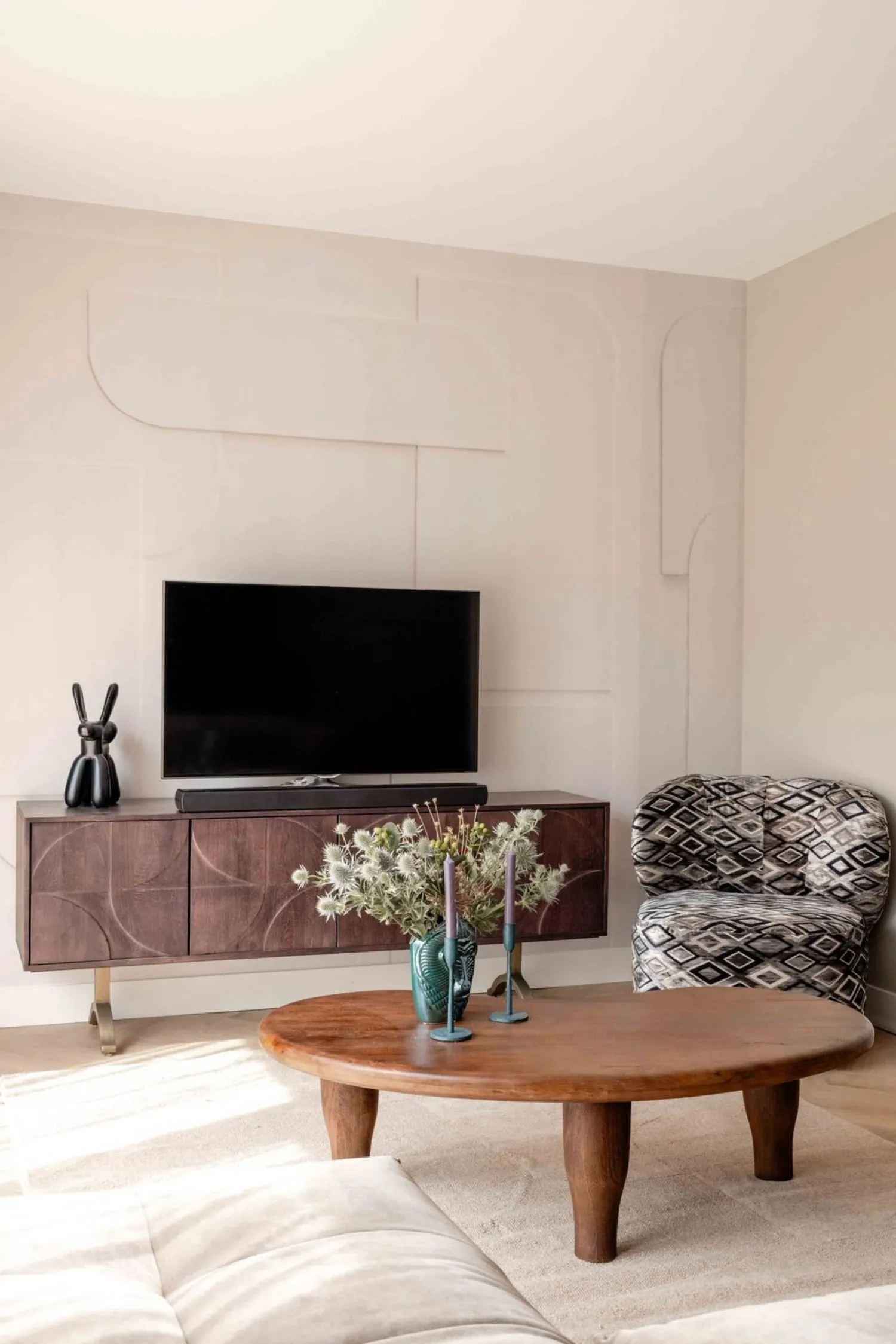 Dressoirs-WOOOD Draw Dressoir Walnut