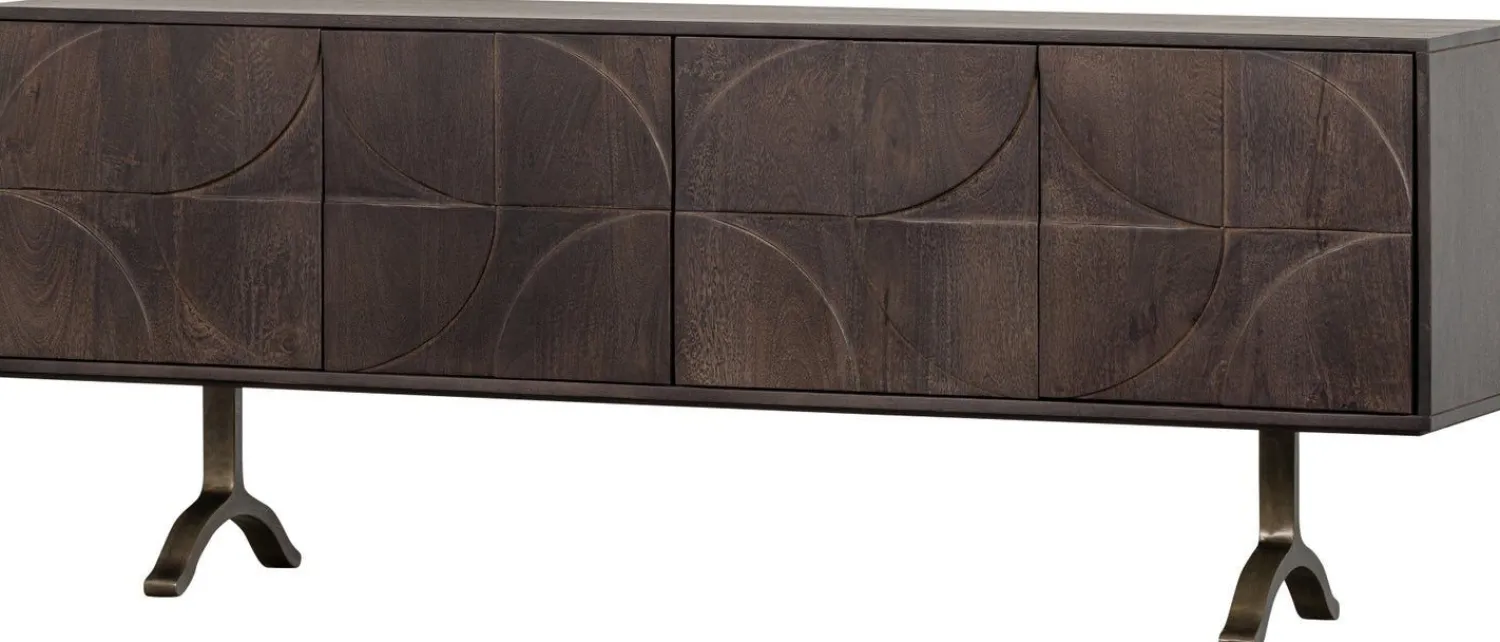 Dressoirs-WOOOD Draw Dressoir Walnut