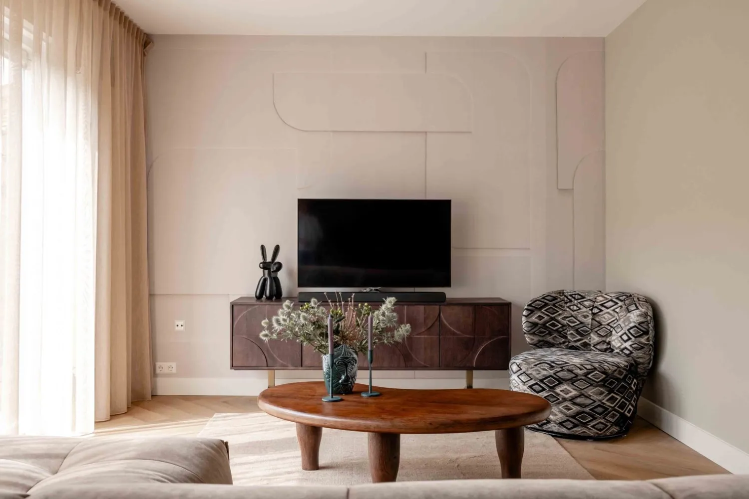 Dressoirs-WOOOD Draw Dressoir Walnut
