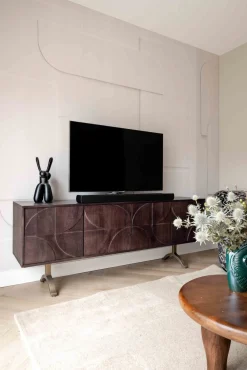 Dressoirs-WOOOD Draw Dressoir Walnut