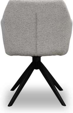 Eetkamerstoelen Met Armleuning-Eijerkamp Collectie Drew Eetkamerstoel Off White