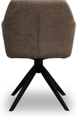 Eetkamerstoelen Met Armleuning-Eijerkamp Collectie Drew Eetkamerstoel Light Brown