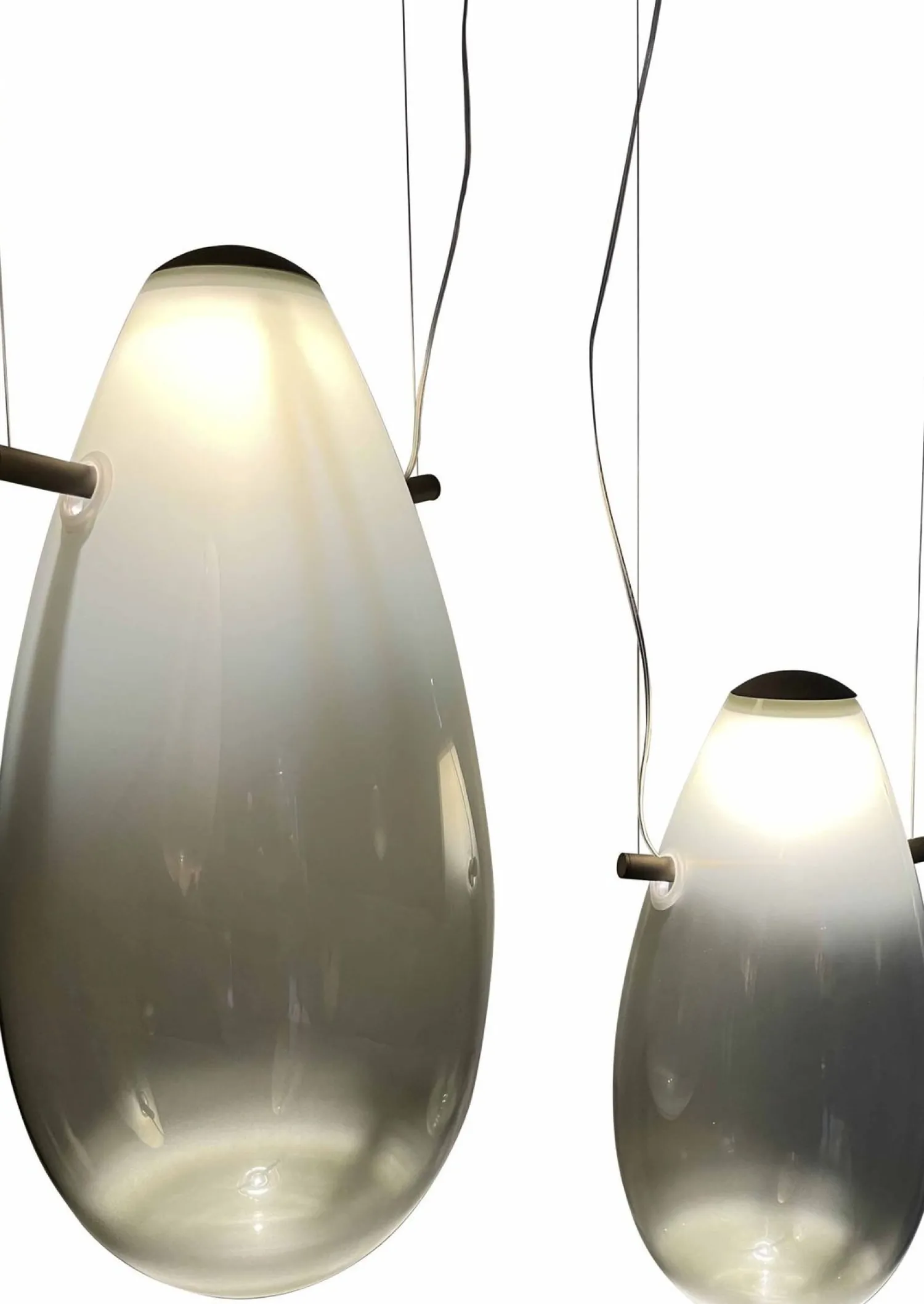 Design Hanglampen|Design Hanglampen-Linteloo Drop Set 3 Hanglamp Fume