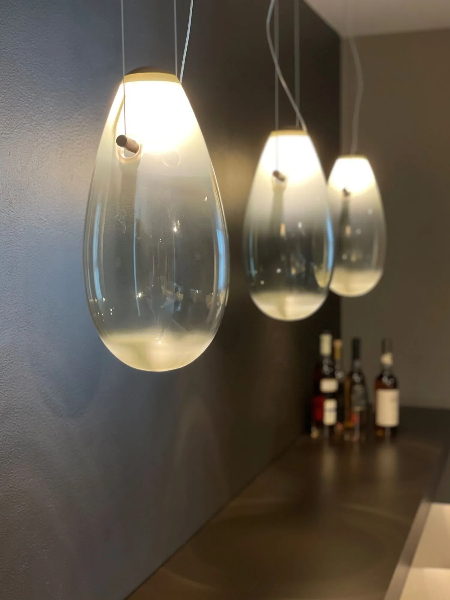 Design Hanglampen|Design Hanglampen-Linteloo Drop Set 3 Hanglamp Fume