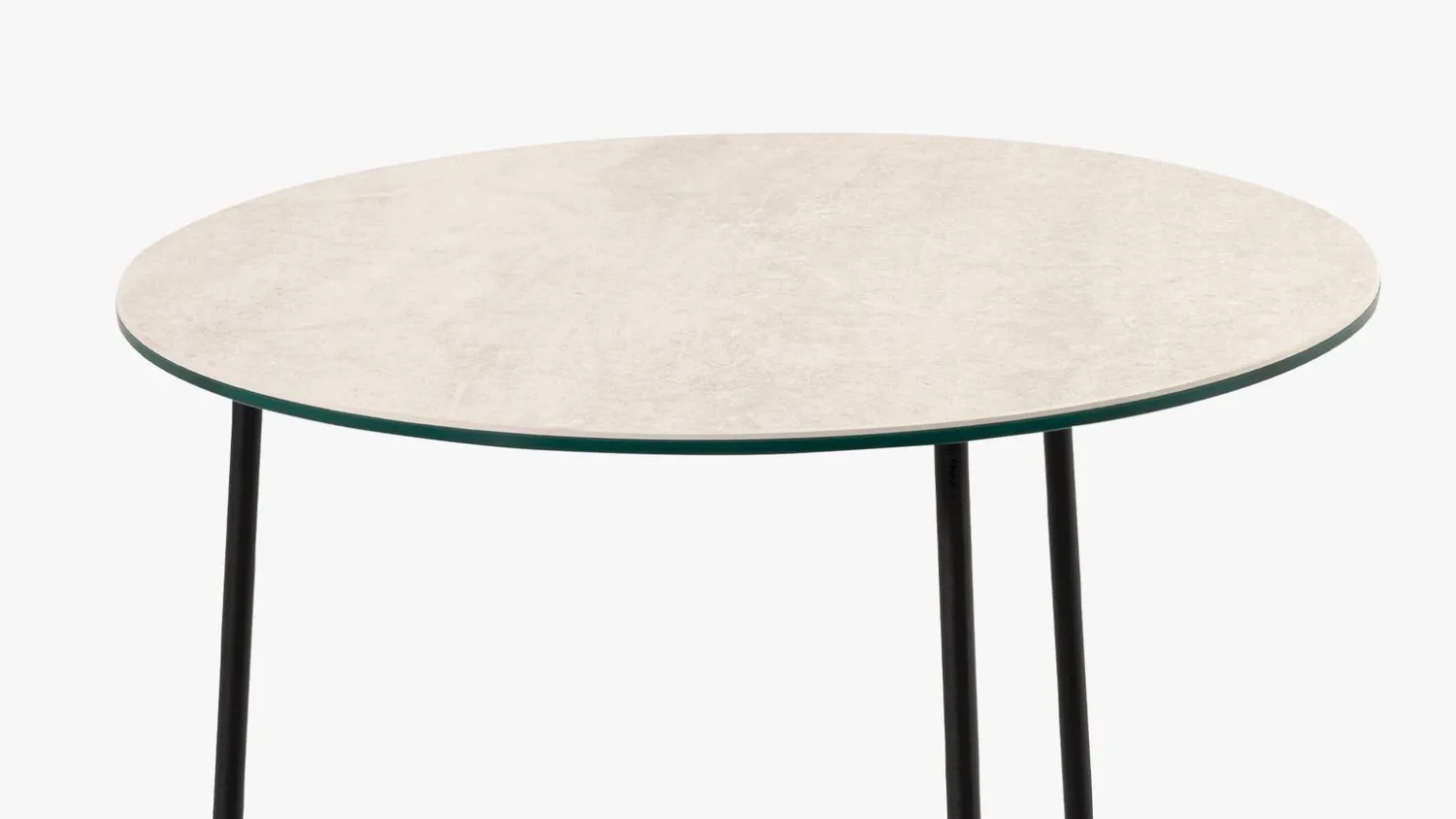 Ronde Bijzettafels-Montèl Duke Bijzettafel Bianco Assulto