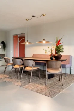 Eetkamerstoelen Zonder Armleuning-Eijerkamp Collectie Dunja Eetkamerstoel Granite