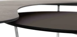 Design Salontafels|Organische Salontafels-Harvink Duo Salontafelset Grijs, Bruin