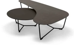 Design Salontafels|Organische Salontafels-Harvink Duo Salontafelset Grijs, Bruin