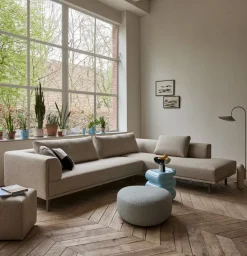 Elementenbanken|Hoekbanken-EYYE Dura Lounge Hoekbank Grijs